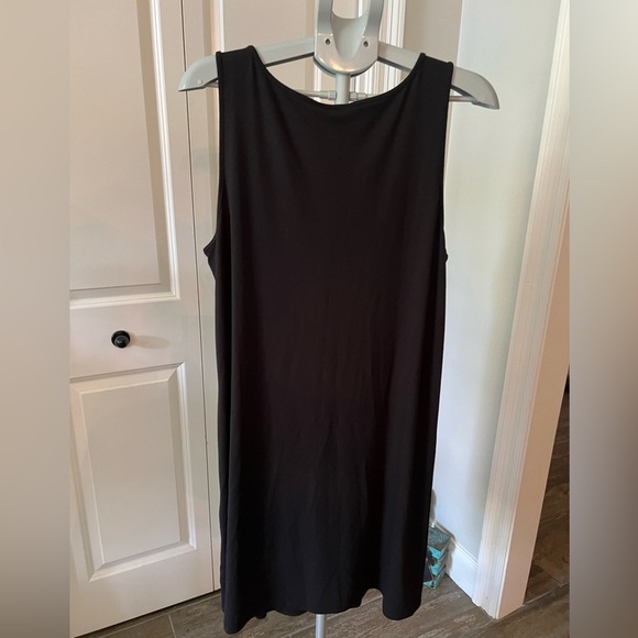 J. Jill Black Sleeveless TShirt Tank Dress NWT - Picture 5 of 7